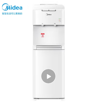 美的（Midea）飲水機(jī)家用立式桶裝大儲(chǔ)物柜智能防干燒辦公室宿舍多用飲水器YR1322S-W