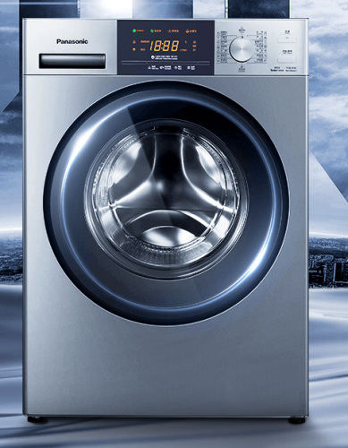 松下（Panasonic）全自動滾筒洗衣機8公斤BLDC變頻電機99.99%除菌泡沫凈節(jié)能洗家用筒自潔銀色 XQG80-3GYEA/ESN81